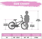 WEIZE Kids Bike, 16 20 Inch Children Bicycle for Boys & Girls Ages 4-12 Years Old, Rider Height 41-62 Inch, Adjustable Seat & Handlebars, Coaster Brake, Multiple Color Options