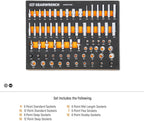 GEARWRENCH 68 Piece 1/4” Drive Master SAE Socket Set in Foam Storage Tray - GWMSSKT14SAE