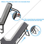 75''x46'' Folding Bed with Mattress for Adults, Large Size Roll Away Bed for Guest, Portable Folded Mattress