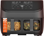 Instant Pot Vortex Plus XL 8QT ClearCook Air Fryer, Clear Windows, Custom Programming, 8-in-1 Functions that Crisps, Broils, Roasts, Dehydrates, Bakes, Reheats, from the Makers of Instant Pot, Black