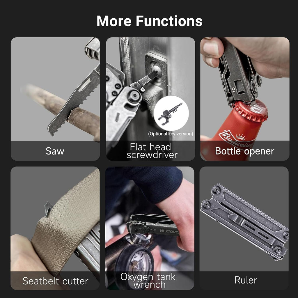 PIONEER 14-IN-1 Multi-tools Heavy Duty Multi tool Set with Scissor Needle Nose Pliers Trauma Shears Pocket Clip Multi-tool for Emergency First Responders