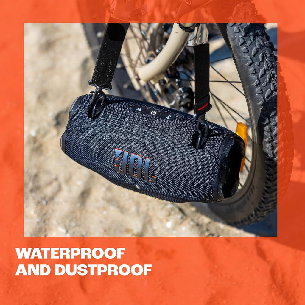 JBL Xtreme 4 - Portable Bluetooth Speaker  Powerful Sound and Deep Bass  IP67 Waterproof  24 Hours of Playtime  Powerbank  PartyBoost for Multi-Speaker Pairing (Black) (Renewed)