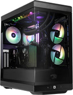 iBUYPOWER Y40 PRO Black Gaming PC Desktop Computer AMD Ryzen 9 7900X CPU  NVIDIA GeForce RTX 5070Ti 16GB GPU  32GB DDR5 RGB 5200MHz RAM  2TB NVMe SSD  Windows 11 Home  Keyboard  Mouse - Y40BA9N57T01