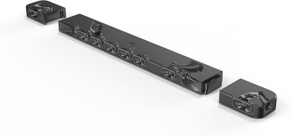 JBL Bar 700MK2-7.1 Channel soundbar System with Detachable Speakers and Dolby Atmos  780W max Output Power and a 10" Wireless subwoofer  Works with Voice Assistant-Enabled Speakers (Black)