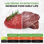 NutriChef Vacuum Sealer for Food - Automatic Electric Air Sealing Preserver System with Gentle and Normal Modes, Roll Cutter, Reusable Bags, Meal Prep Storage, Suitable for Dry/Moist Foods