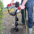 XtremepowerUS 1500W Electric Post Hole Digger with 6测 Auger Bit, Anti Vibration Handle & Safety Lock for Soil & Fence Posts
