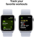 Apple Watch Series 10 GPS  42mm - Silver Aluminum Case with Blue Cloud Sport Loop (Renewed)