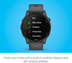 Garmin Forerunner® 255  GPS Running Smartwatch  Advanced Insights  Long-Lasting Battery  Slate Gray