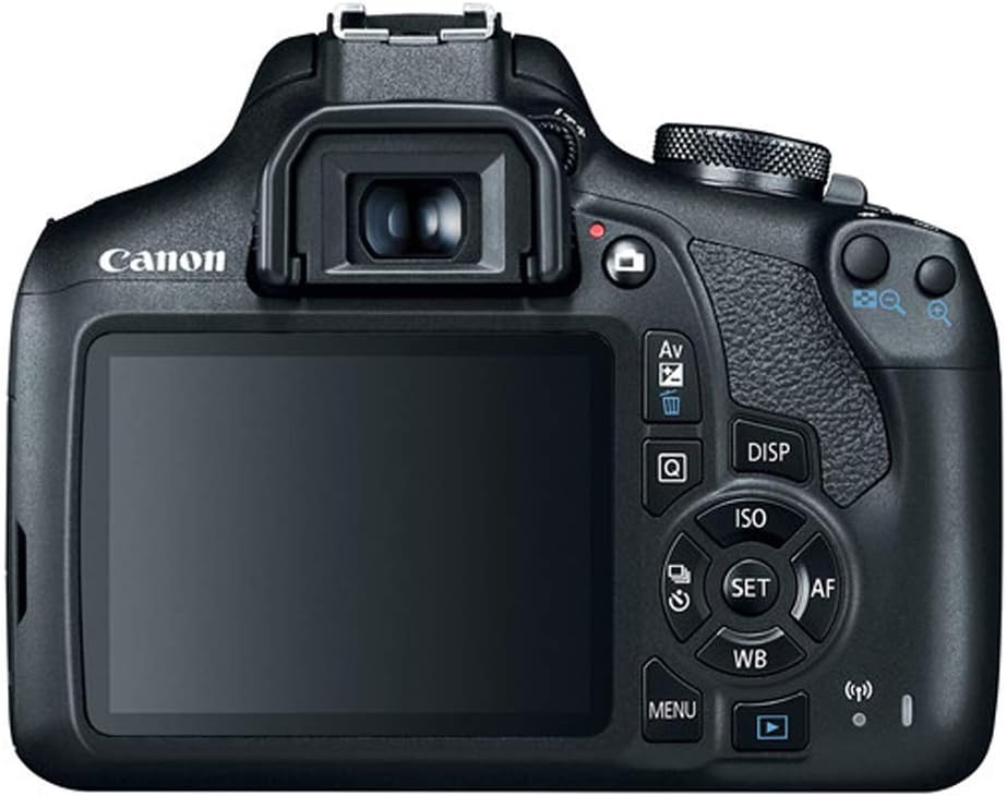 Canon EOS Rebel T7 DSLR Camera with EF 18-55mm with EF 75-300mm Double Zoom Kit Bundle with 500mm Preset Telephoto Lens  32GB Memory Card  Tripod  Paintshop Pro and Accessories (10 Items)