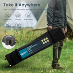 PHI VILLA 10x10ft 1-Person Setup Pop Up Canopy Tent Instant Portable Shelter w/ 1-Button Push, Case, 4 Weight Bags - Green