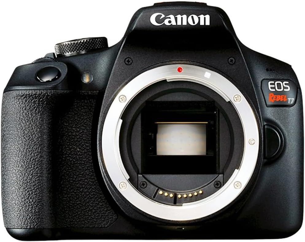 Canon EOS Rebel T7 DSLR Camera with EF18-55mm + EF 75-300mm Double Zoom Kit 2727C021 Bundle with Lexar Premium 64GB SDXC Memory Card  Deco Essentials Camera Bag and Corel Photo Video Suite