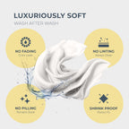 THREAD SPREAD 100% Egyptian Cotton Sheets California King Size - 1500 Thread Count 4 PC Cal King Sheets Egyptian Cotton, Soft, Cooling Sateen Sheet, High Thread Count Sheet California King - White