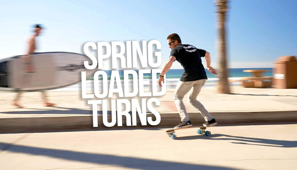 Flow Surf Skates Cruiser - 32"x10" 7-Ply North American Maple Deck with Exotic Veneer, Carving Truck, Fully Assembled, Supports up to 275 lbs for Surf-Like Carving