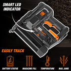 WEN 20V Max Cordless 18-Gauge Brad Nailer with 2.0Ah Battery and Charger (20512)