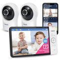 VTech RM7764-2HD Smart WiFi Baby Monitor with 2 Cameras  1080p HD Video  360° Pan & Tilt  10x Zoom  7" HD Parent Unit  Night Vision  Soothing Sounds  2-Way Talk  Temperature & Motion Detection