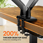 ErGear Standing Desk, 48 x 30 inch Whole-Piece Desktop Height Adjustable, Electric Sit Stand Desk with 4 Height Memory Setting, Ergonomic Desk for Home Office, Vintage Brown, EGESD74V