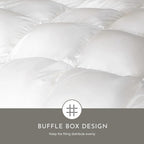 Highland Feather Summer Lightweight Airy White Goose Down Comforter with 300 Thread Count Tencel Organic Cotton Shell Luxurious Soft Duvet Insert Manufactured in Canada (950 Loft, Queen)
