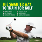 GolfForever Swing Trainer – Golf Fitness & Training System for Strength  Flexibility & Swing Power – Includes Membership & Premium Training Bar for Golf-Specific Workouts