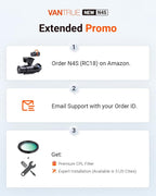 Vantrue New N4S 3 Channel Dash Cam  Front Rear Inside 2.7K+1440P+1440P Dashcam for Cars  Front and Rear Dual Channel  PlatePix™ Tech  STARVIS 2 Night Vision  Parking Mode  Wi-Fi  Support 1TB (RC18)