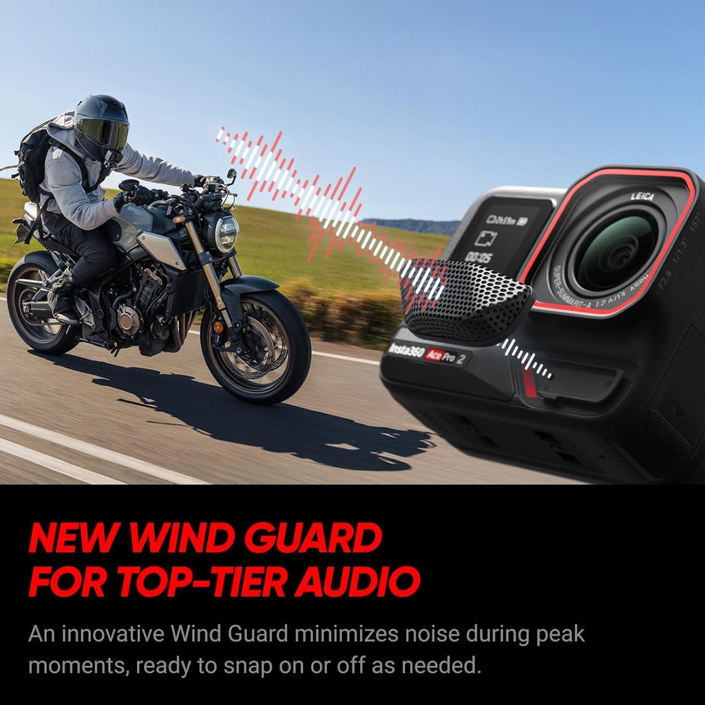Insta360 Ace Pro 2 Dual Battery Xplorer Bundle - 8K Waterproof Action Camera Co-Engineered with Leica  Flagship 1/1.3" Sensor  8K30fps  4K60fps  2.5" Flip Screen  AI Noise Reduction