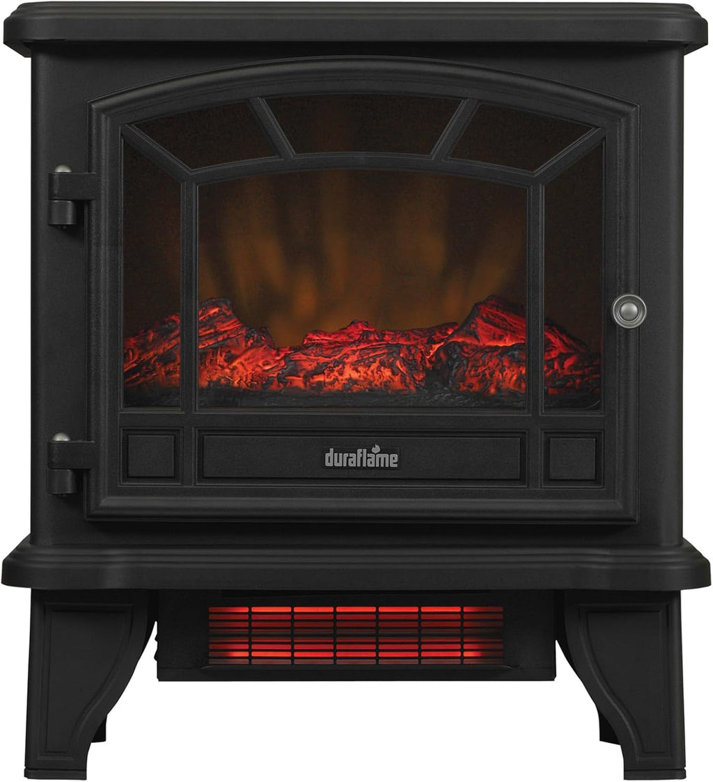 duraflame® Infrared Quartz Electric Fireplace Stove Heater, Black