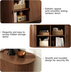 ONBRILL 48" Sideboard Buffet Cabinet with Storage, Storage Cabinet with Sliding Door & Adjustable Shelf, Modern Accent Coffee Bar Console Table for Kitchen, Entryway, Walnut