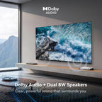 HORION 43 inch Smart TV  4K UHD LED TV with WebOS 22  Ultra Slim Television with Mega Contrast  HDR10  Dolby Audio - Streaming Live  Bluetooth  Hdmi  WiFi ((P6D Series)