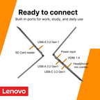 Lenovo IdeaPad Slim 3i 15.6" FHD Laptop • Microsoft Office 365 • 1.1TB Storage • LPDDR5 • Intel 4 Cores • 128GB SSD and 1TB Cloud • WiFi 6 • Military-Grade • Windows 11 no Mouse • Essential Laptop