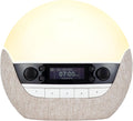 Lumie Bodyclock Luxe 700FM | Wake-Up Light with FM Radio, Bluetooth Speakers, Sunrise/Sunset Features and Low-Blue Light for Sleep