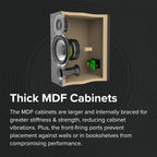 ELAC Debut 2.0 B5.2 Bookshelf Speakers  Black (Pair) - 1” Cloth Dome Tweeter & 5.25” Aramid Fiber Woofer - 2-Way Bass Reflex - Up to 35 000 Hz Response