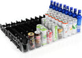 Display Technologies Drink Organizer for Fridge, Visi-Fast Spring-Loaded Beverage Glides for 12oz slim, 11-Wide, 24" D, 6-Pack