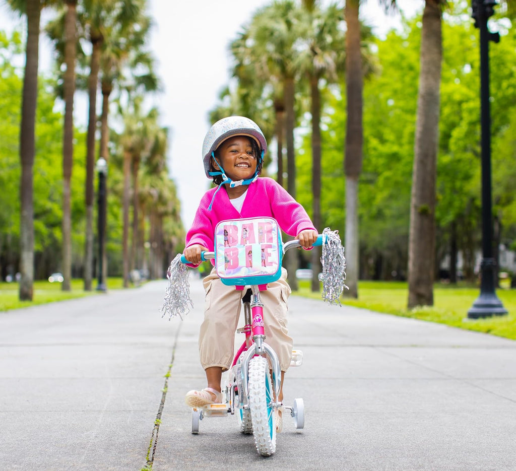 Dynacraft Barbie 16-inch Girls' Bike for Kids Ages 5-7 Years - Fun and Stylish Design, Sturdy and Durable, Perfect for Kids Learning to Ride, Easy to Assemble, Ideal for Young Riders