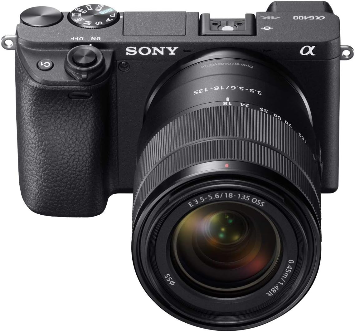 Sony a6400 Mirrorless Interchangeable-Lens Camera with 18-135mm Lens (Black)