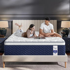 Queen Mattress 14 Inch - Hotel Collection Hybrid Mattress with 7-Zone Support for Spinal Alignment & Back Pain Relief, 395-Night Trial, CertiPUR-US & Fiberglass-Free
