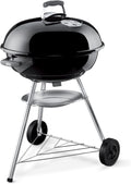 Weber Jumbo Joe Premium Charcoal Grill, 22‑Inch, Black – Portable Outdoor BBQ Grill with Durable Plated Steel Grates, Porcelain‑Enameled Bowl & Precision Airflow Control