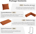79in Convertible Sofa Bed, Corduroy Boneless Couch Bed, Futon Sleeper Sofa Pull Out Bed, Foldable Couch for Living Room Apartment, No Assembly Required