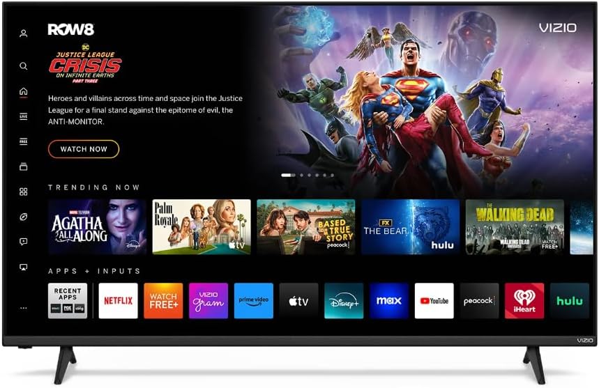 VIZIO 55" 4K UHD QLED Smart TV with Dolby Vision HDR  Wi-Fi 6  HDMI 2.1  Bluetooth  Alexa and Apple AirPlay Compatible (VQD55M-0804) (Renewed)