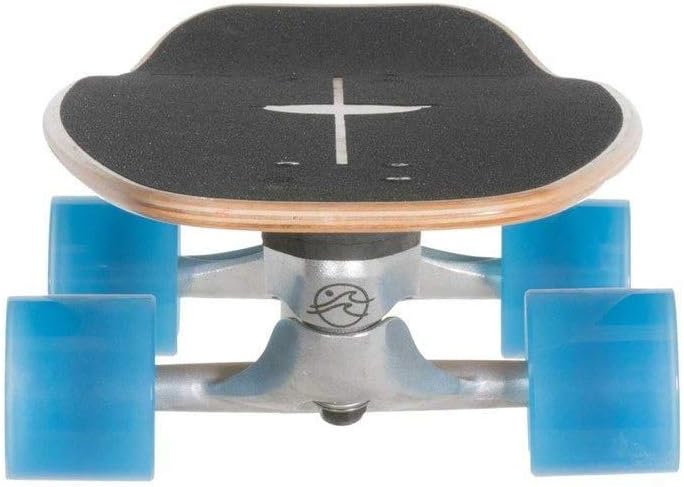 Flow Surf Skates Cruiser - 32"x10" 7-Ply North American Maple Deck with Exotic Veneer, Carving Truck, Fully Assembled, Supports up to 275 lbs for Surf-Like Carving