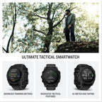 Garmin tactix® 8 51mm  Solar Charged Display  Elite  Premium Tactical GPS Smartwatch  Includes Applied Ballistics Elite™ Solver  Titanium Bezel  Sapphire Lens  40-Meter Dive Rating