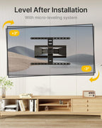 monTEK 0.77" Ultra Slim TV Wall Mount for 43-90 Inch TVs, Swivel & Tilt & Leveling & Extension Wall Mount TV Bracket with Articulating Dual Arms, Low Profile Full Motion tv Mount, 4X Weight Tested