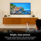 Roku Smart TV – 75-Inch Pro Series 4K QLED RokuTV with Backlit Roku Voice Remote Pro  Dolby Vision IQ  120Hz Refresh Rate – Live Local News  Sports  Gaming