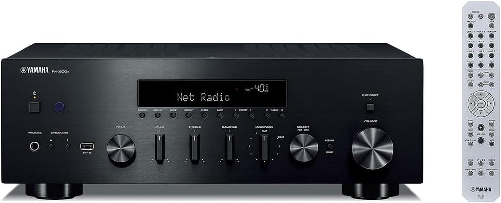 R-N600A Network Receiver with Streaming  Phono and Built-in DAC  Black
