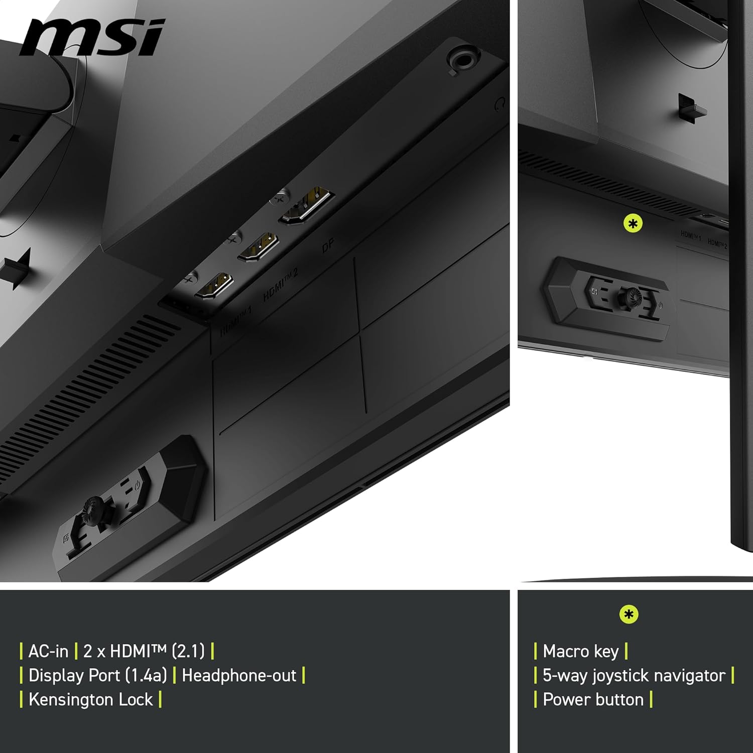 msi MAG 274QP QD-OLED X24 27-inch 2560 x 1440 (QHD) Gaming Monitor  240Hz  Adaptive-Sync  HDMI  DisplayPort  VESA Mountable  Tilt  Height Adjustable  Speaker  0.03ms  Black