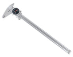 Accusize Industrial Tools 0-12'' by 0.001'' Black Face, Red Needle, Dial Caliper Stainless Steel in Fitted Box, P920-B212