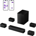 ULTIMEA 7.1Ch Soundbar with Dolby Atmos  APP Control  Surround Sound System for TV  4 Wired Surround Speakers  Sound Bar for TV with 6.5" Wireless Subwoofer  Soundbar for TV  Poseidon D80 Upgraded