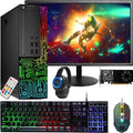 Dell RGB Gaming Desktop Computer PC  Intel Core i5  GeForce GT 1030 2GB GDDR5  16GB RAM  512GB SSD  24 Inch HDMI Monitor  RGB Keyboard Mouse and Headset  WiFi  Windows 11 Pro (Renewed)