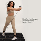 Pvolve P.3 Trainer- Home Gym Fitness Equipment Resistance Band with Ankle Strap and Weight System