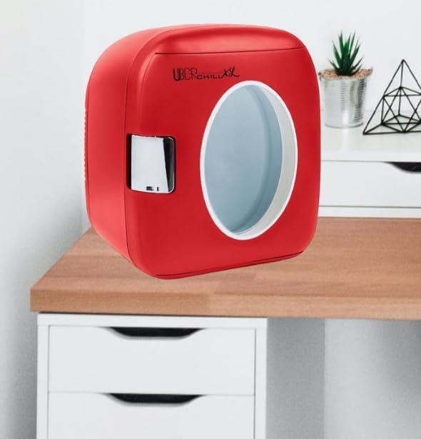 Uber Appliance UB-XL1-RED Chill 12 Can Retro Personal Mini Fridge