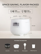 6-Cup / 1.5 Qt. (Uncooked) Micom Rice Cooker and Warmer, Steamer basket, 11 Operating Modes: White Rice, Brown Rice & More, Nonstick Inner Pot, Made in Korea, Small Rice Cooker, Multi Cooker, CR-0641F
