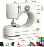 Sewing Machine for Beginners,16 Strings of Weaving Dreams,Double Needle Sewing Machine for Adults,Adjustable Sewing Speed,Suitable for Daily Sewing at Home (New).